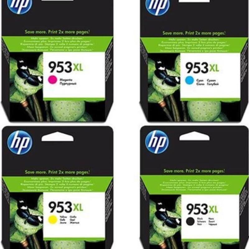 HP L0S70AE + F6U16AE + F6U17AE + F6U18AE 953XL Kartuş Seti 7720
