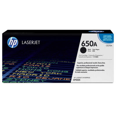 Hp 650A-Ce270A Siyah Orijinal Toner