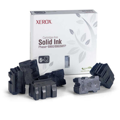 Xerox Phaser 8860-108R00820 Siyah Orijinal Katı Mürekkep 6Lı